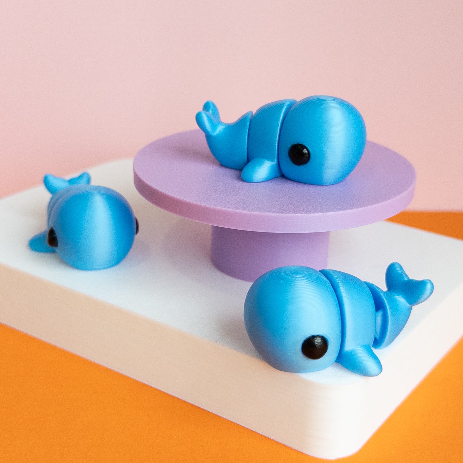 Baby Blue Whale Desk Buddy