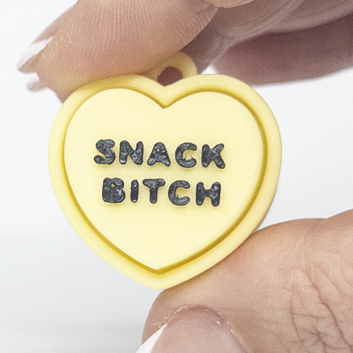 Snack B*tch Heart Fidget Clicker