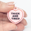 Thick & Tired Heart Fidget Clicker