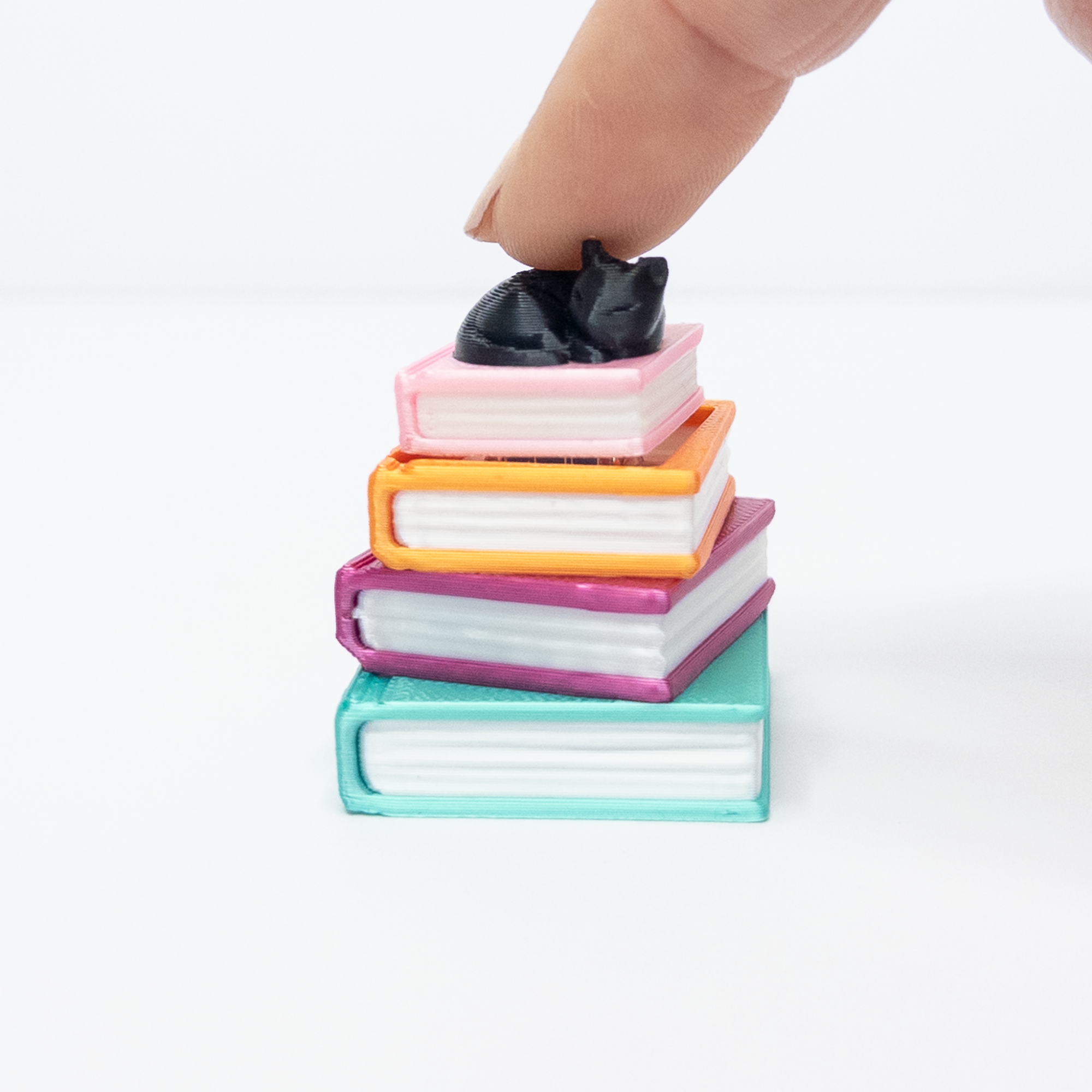 Cat Book Pile Fidget Clicker