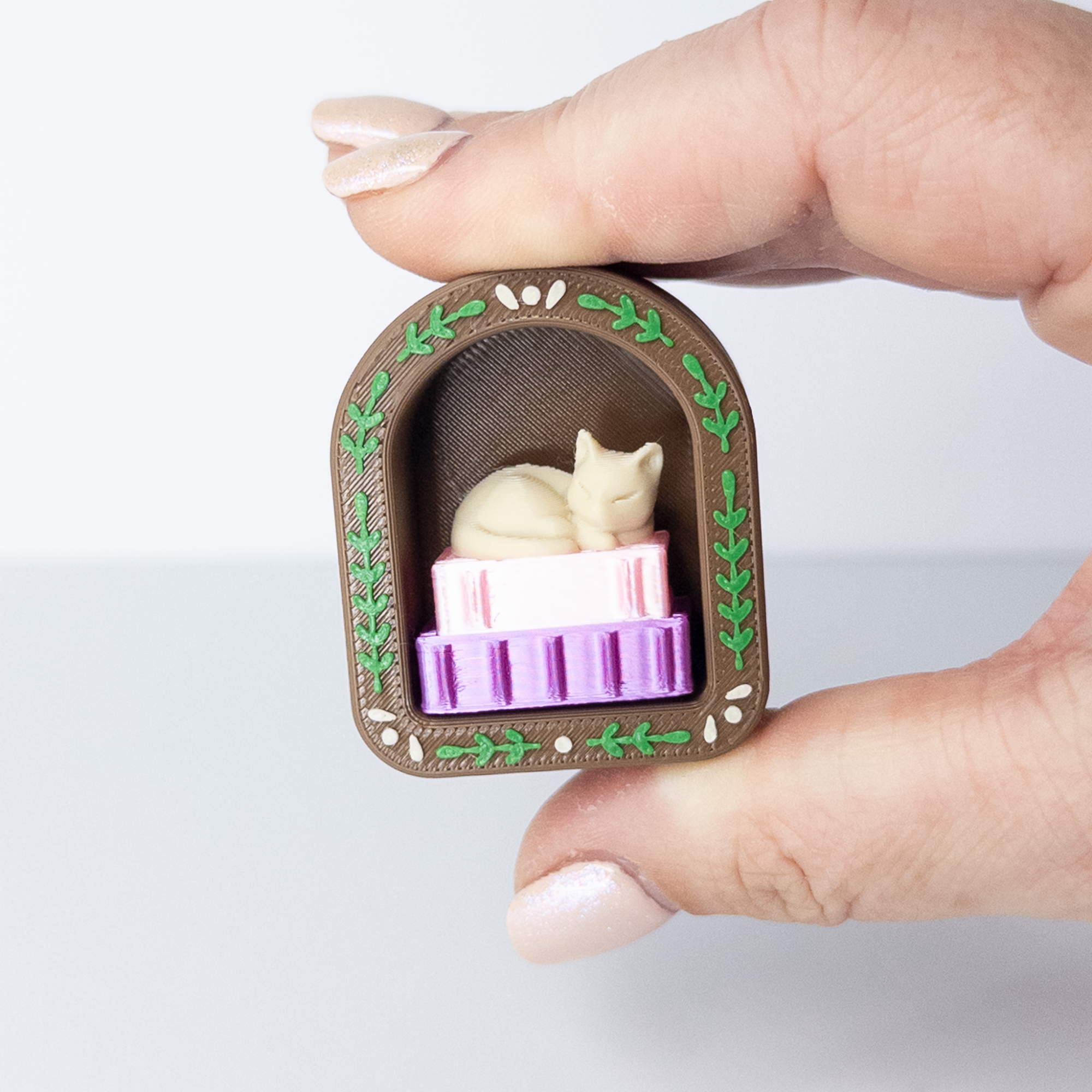 Cat Book Frame Fidget Clicker