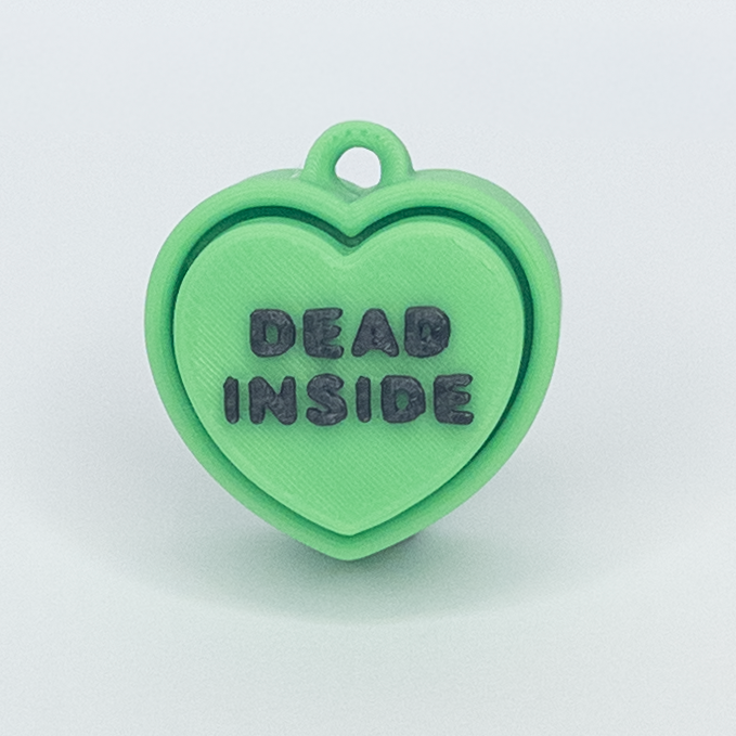 Dead Inside Heart Fidget Clicker