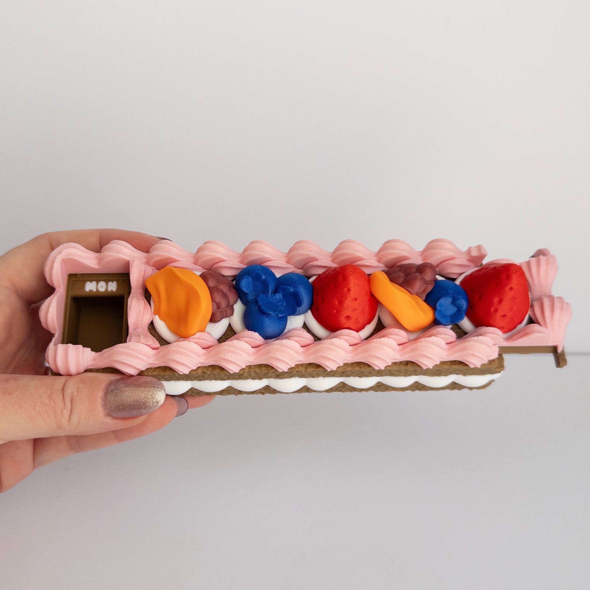 Picky Pads 7 Day Cake Pill Organizer by MochiMakes with berries and mandarin