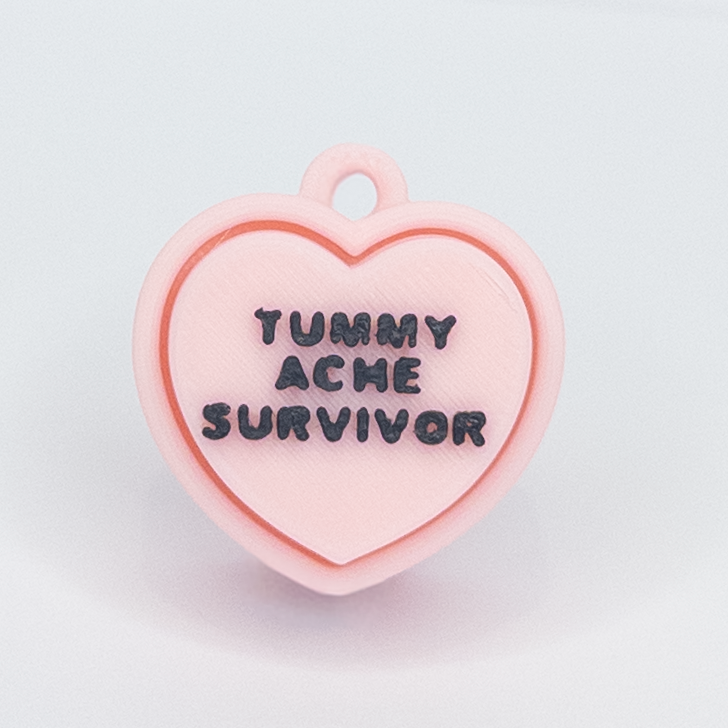Tummy Ache Survivor Heart Fidget Clicker
