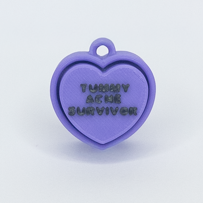 Tummy Ache Survivor Heart Fidget Clicker