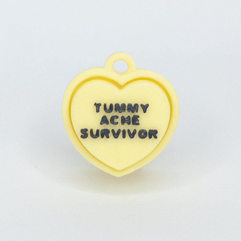 Tummy Ache Survivor Heart Fidget Clicker